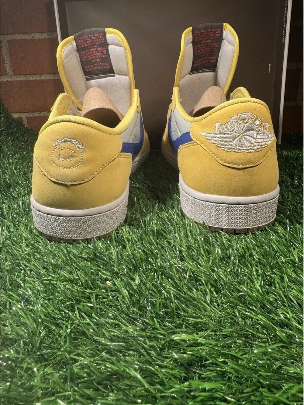 Travis Scott Jordan 1 Low Canary Yellow Size 15.5W 14m Brand New DZ4137 700